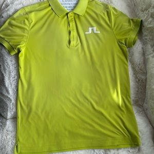 Lime J. Lindeberg lime, large, regular fit big bridge golf tx Jersey